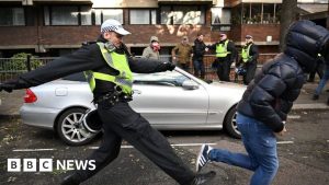 Rishi Sunak condemns criminality on day of protests in London