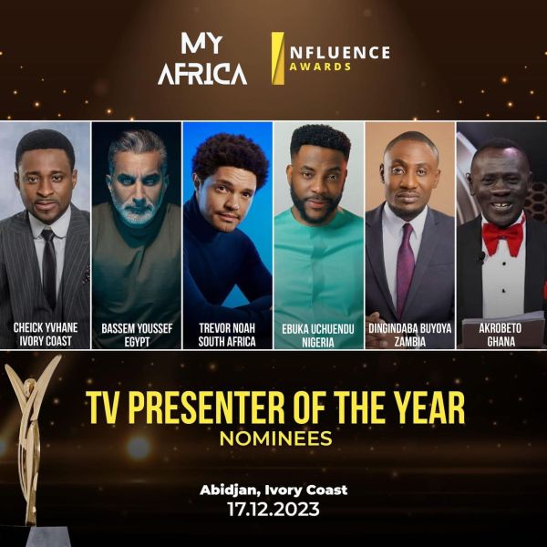 Akrobeto bags International Award nomination in category with Trevor Noah, Ebuka and others