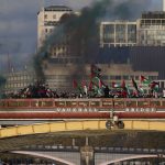 London police clash with counter-protesters as tensions rise over peace march…