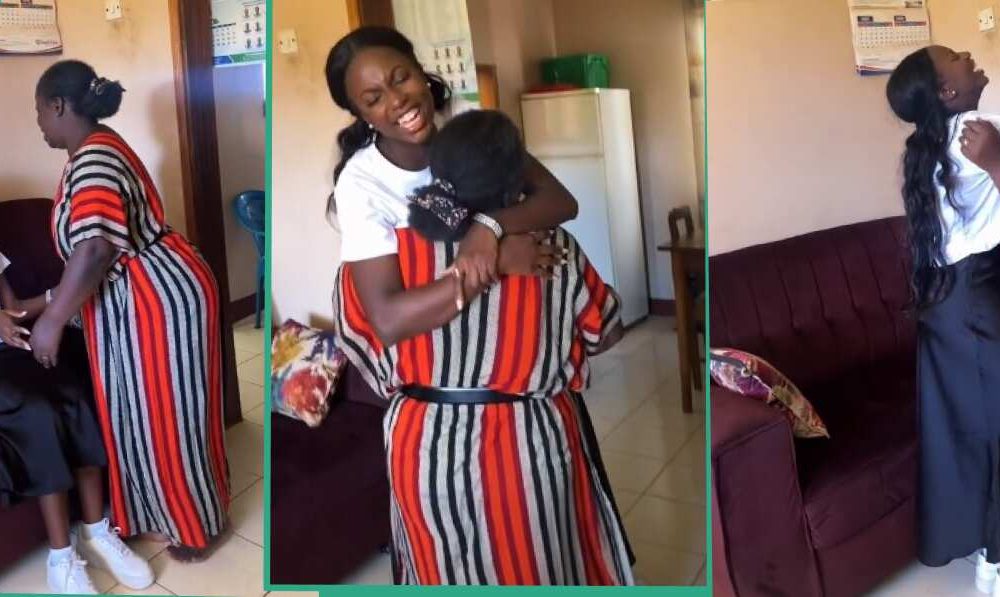 “Mummy’s Little Girl Forever”: Strong Woman Carries Daughter Like Baby as She Returns from America