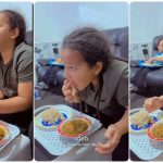 “Poor man pikin no get this kind patience”: Two oyinbo boys try fufu for the first time, rolls it with two hands