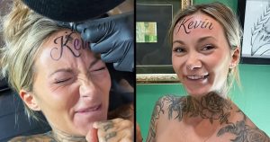 Influencer Explains Why She Won’t Regret Getting Boyfriend’s Name Tattooed on Forehead