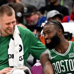 Celtics’ Kristaps Porziņģis, Jaylen Brown Out vs. 76ers With Knee Injury, Illness