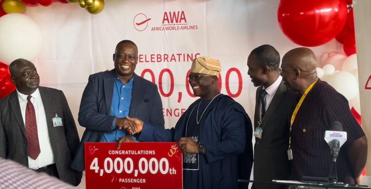 Africa World Airlines celebrates 4 millionth passenger