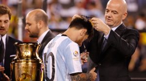 FIFA president Gianni Infantino wants Lionel Messi to play in the next three World Cups