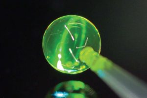 Tiny lasers can be made from soap bubbles