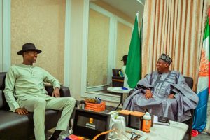 Ebonyi governor, Francis Nwifuru visits Ganduje in Abuja [PHOTOS]