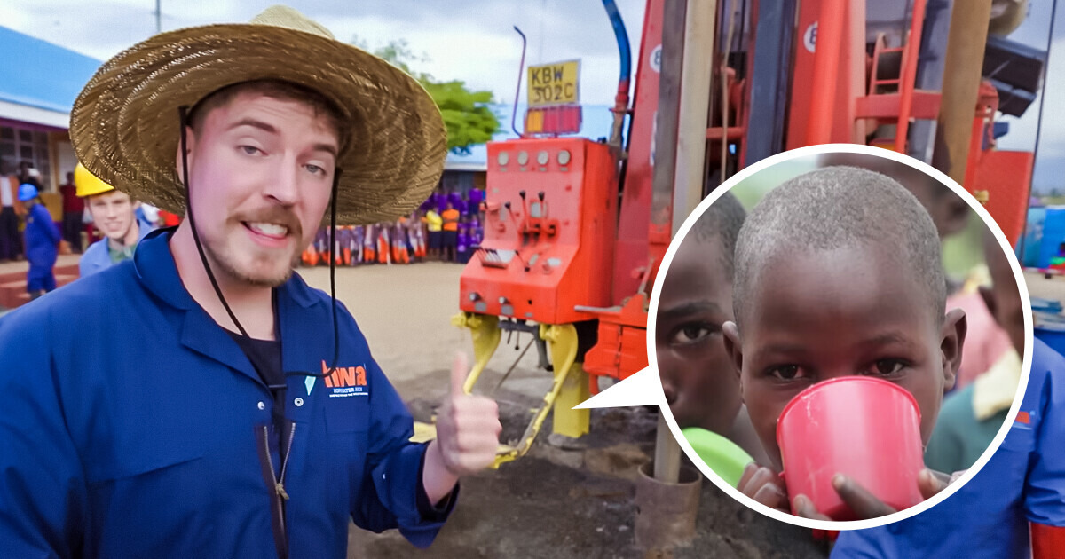 YouTuber Mr Beast Builds 100 Drinking Water Wells in Africa