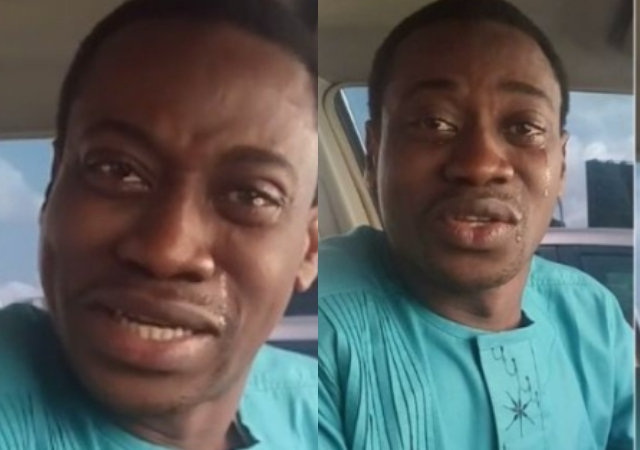 “Town cryer” – Raections as old video of Lateef Adedimeji crying effortlessly resurfaces, wife reacts