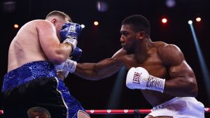 Anthony Joshua breaks down, stops Otto Wallin in vintage performance