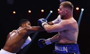 Anthony Joshua gets third straight win with Wallin KO