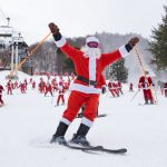 Unique ways Americans celebrate the holidays, from skiing Santas to Festivus feats