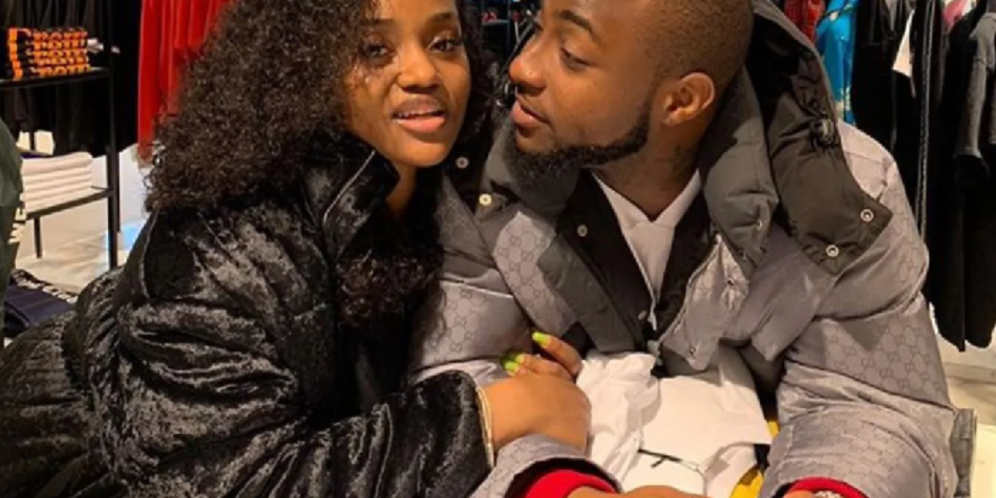 Davido steps out in style with wife, Chioma and their twins