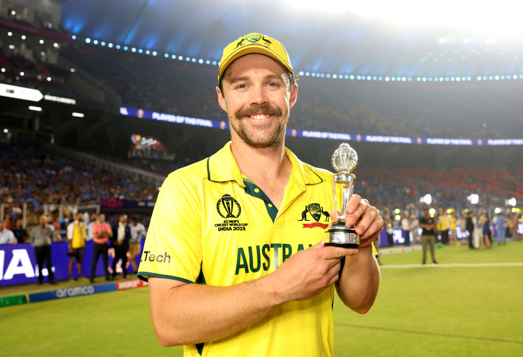 Head hails recovery as batter smashes century in Australia World Cup win in India