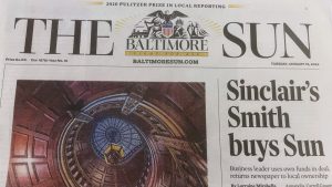 The Baltimore Sun is returning to local ownership — with a buyer who has made his politics clear