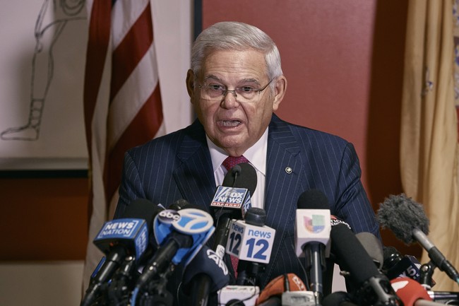 Sen. Bob Menendez, in Defiant Speech on Senate Floor, Claims He ‘Received Nothing’ From Qatar