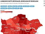 How diets vary across London’s 32 boroughs: Fascinating interactive maps reveal capital’s biggest meat-eaters and dairy-dodgers (as well as where is buying the most fruit and veg…)