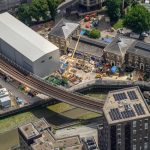 Greenwich shed comes down after Tideway tunnelling completes