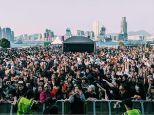 Musicians getting ready to rock Clockenflap