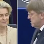 Ursula von der Leyen’s look of dismay as Guy Verhofstadt rages at EU caving to ‘blackmail’