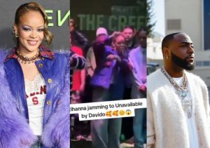 “Be like you go soon win Grammy” – Fans predict as Davido hails Rihanna for crowning ‘Unavailable’ song of the year