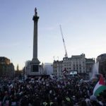 Tens of thousands of protesters march in London for full ceasefire in Gaza