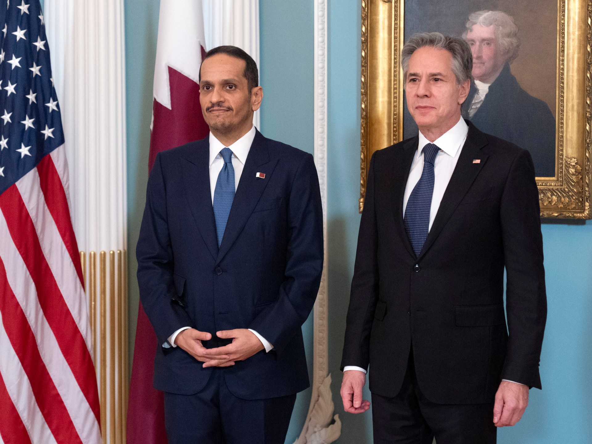 Qatar’s prime minister in US for Gaza truce negotiations