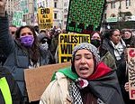 ‘No business as usual’: Pro-Palestine protestors target busy NYC stores on ‘Super Saturday’ and demand BOYCOTT