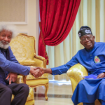 Soyinka visits Tinubu after advising him to leave politics for young people