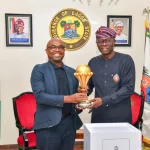 Sanwo-Olu receives AFCON trophy ahead of tournament in Cote d’Ivoire