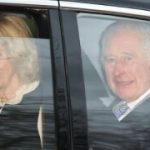 King Charles seen in public as Harry flies in to see him after cancer diagnosis