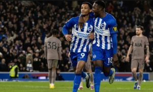 Brighton survive late scare to beat Spurs in six-goal thriller