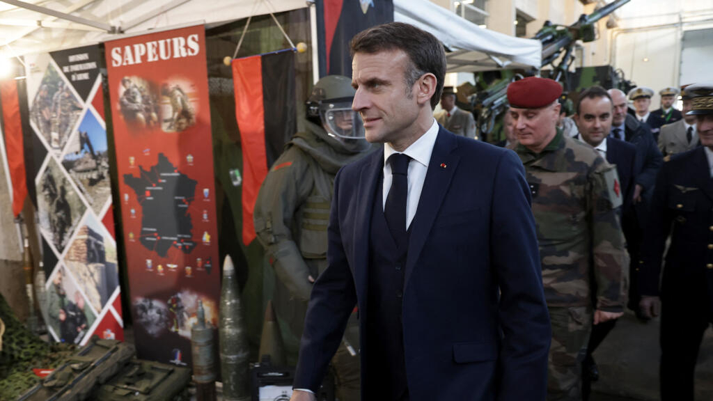 Macron urges French defence firms to boost production to support Ukraine