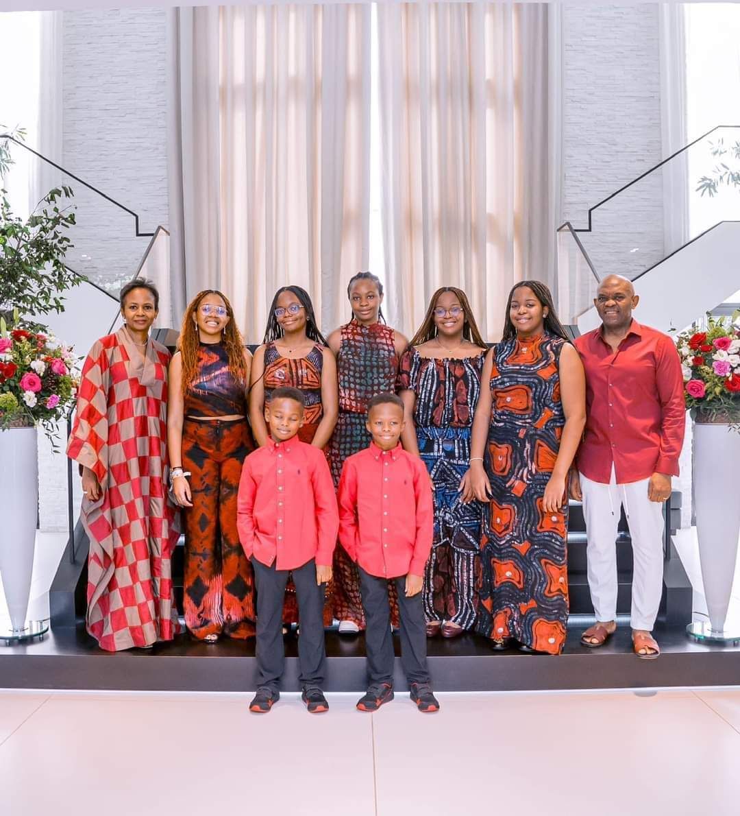 Tony Elumelu Shares Beautiful Christmas Photo Of Him And His Family