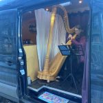 Calgary harpist plans new year adventures after a North American road trip in a mobile concert hall