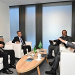 Paul Chan holds meetings in Davos