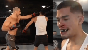 Video: Sean Strickland batters, bloodies streamer Sneako in sparring fight