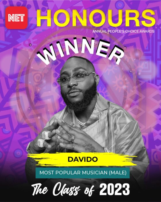 Davido Emerges As The Most Decorated NET Honours Class Of 2023 With Three Awards