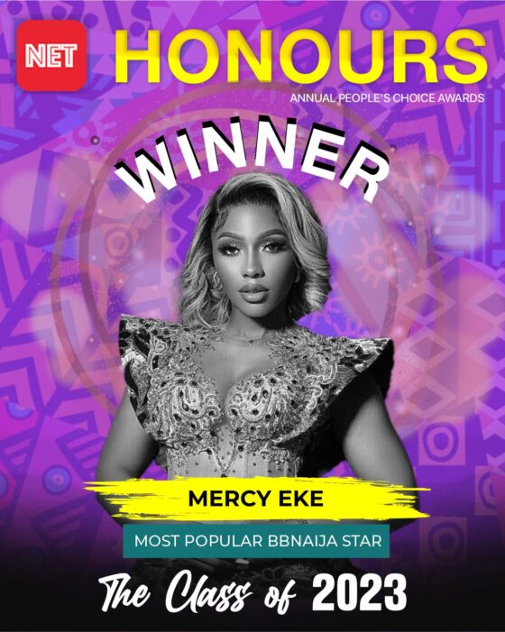 Mercy Eke Wins Most Popular BBNaija Star Two Months After Emerging First Runner-up Of All Stars Edition