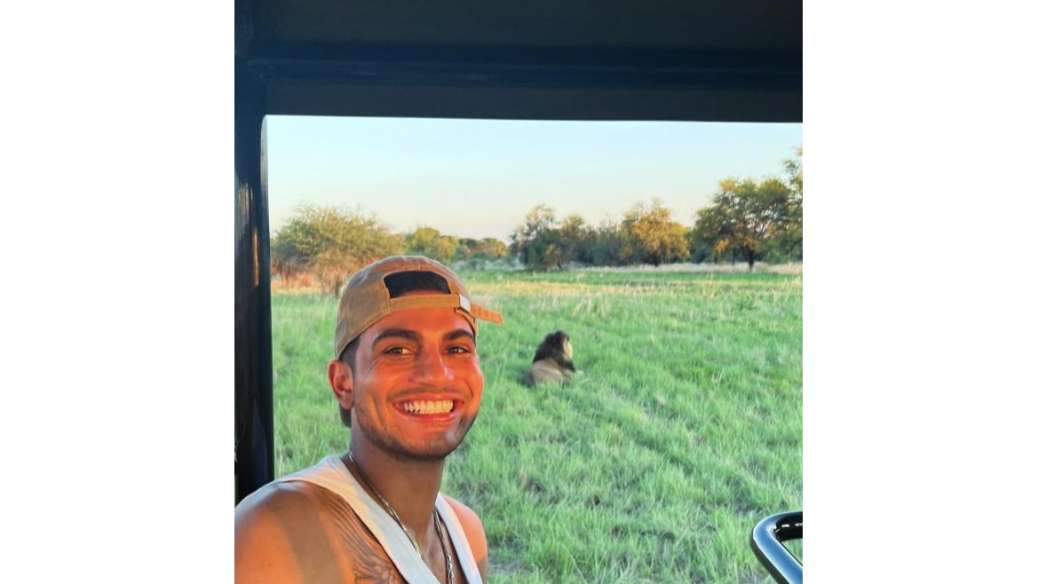 Shubman Gill takes selfie with Lion during African safari