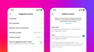 Instagram and Threads to give users more control over political content recommendations