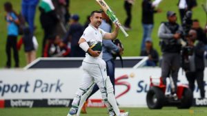 Impending retirement spurs South Africa’s Elgar to emotive test ton