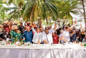 Africa’s Largest Cake? Eko Hotel Chefs Reveal Gigantic Christmas Cake