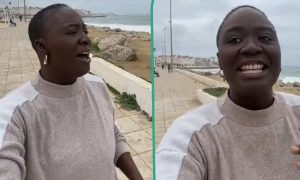 “I’m in Africa”: Lady driving her car from London to Lagos reaches Morocco