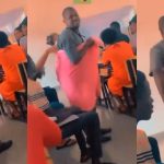 Lecturer comforts student’s child so student doesn’t get distracted