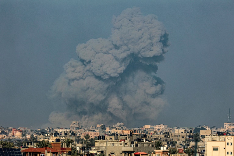 Israel bombards Gaza’s south as leaders discuss post-war future