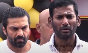 Vishal and Arya pays their last respects to Captain Vijayakanth at his memorial!