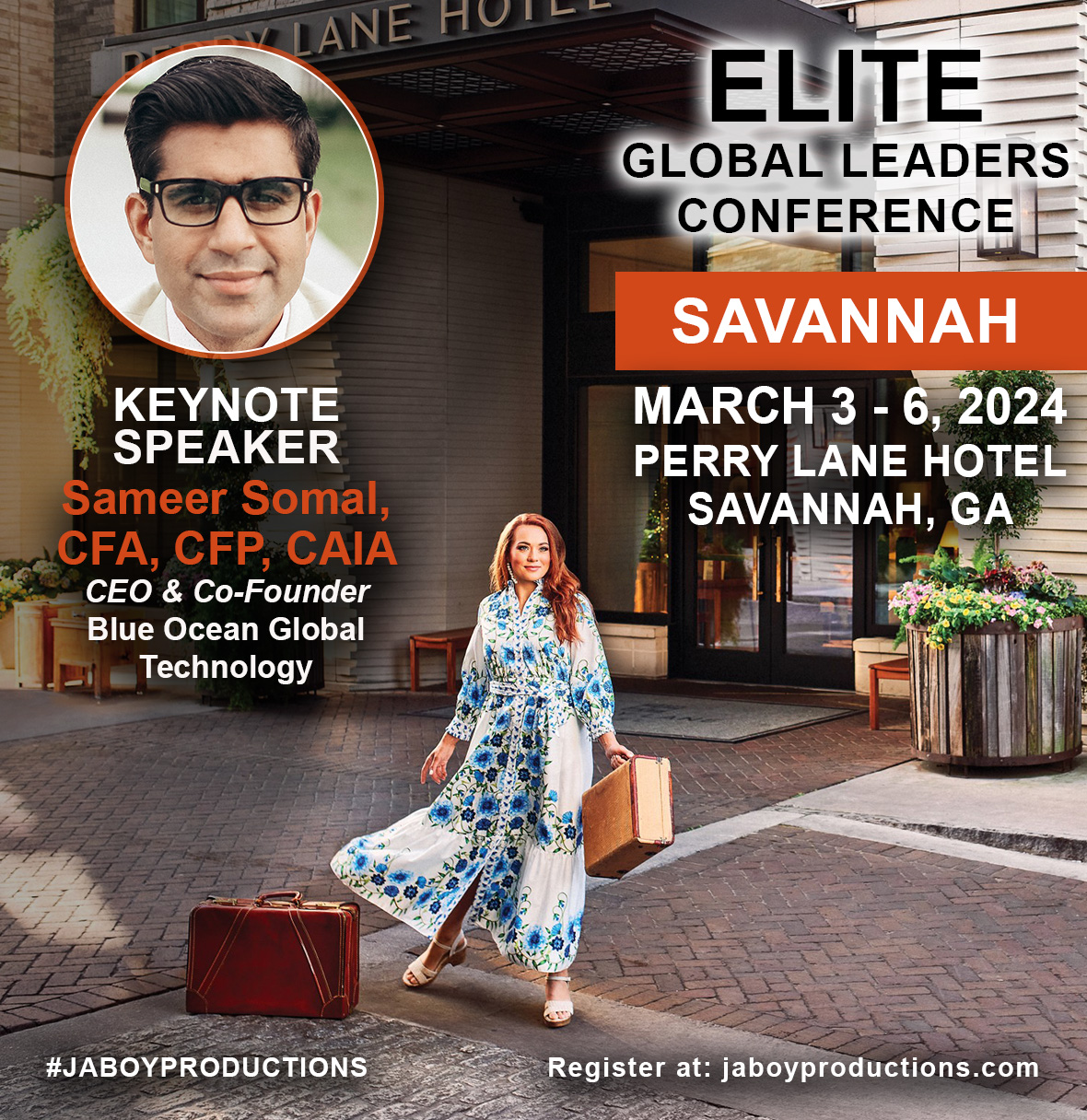 Sameer Somal to keynote Jaboy Productions Elite Global Leaders Conference