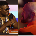 Francis Ngannou clicks fingers at Tyson Fury and tells him he’s ‘nothing’ out of a boxing ring in heated exhange