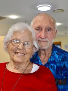 Despite celebrating Valentine’s Day in aged care, Di and John’s love hasn’t dwindled in 67 years